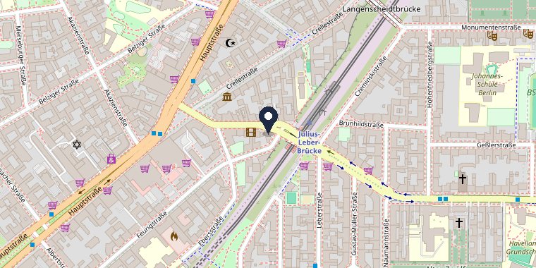 Standort der ALLFIX GmbH, Kolonnenstraße 8 in Berlin-Schöneberg, auf der Karte